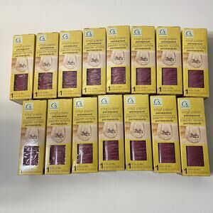 15 Burgundy Glossy Crafter's Square Vinyl Paper Permanent 4.5in x 48in New